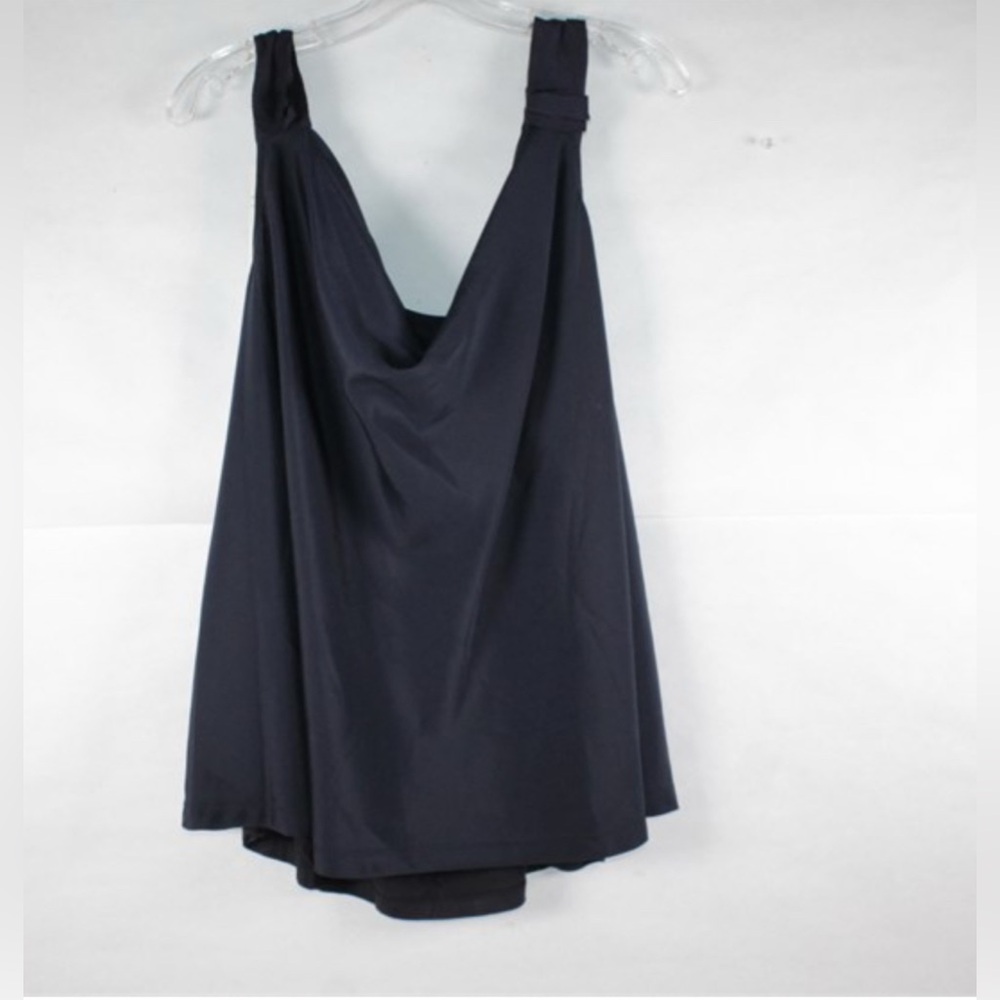 Tahari Women's Tank Top Tahari Navy Blue Blossom Blouse, Size: 3X Women NWT